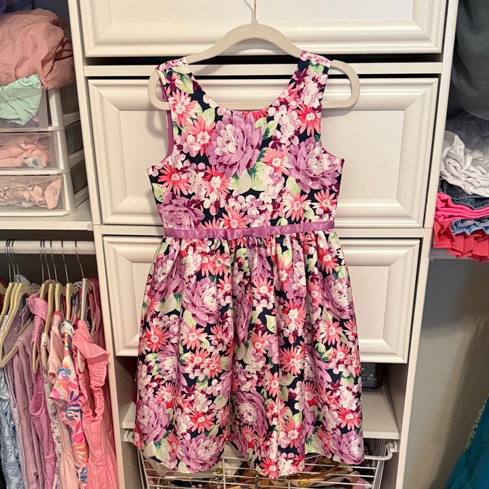 Gymboree Pink and Purple Pleated Sundress